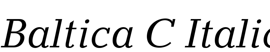 Baltica C Italic cкачати шрифт безкоштовно